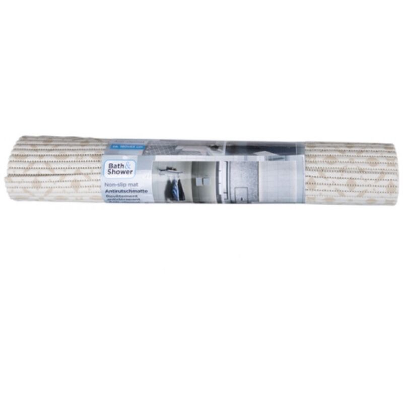 Tapis de salle de bain antidérapant 65 x 180 cm (beige)