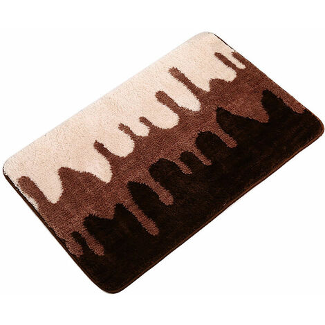 Tapis de salle de bain antidérapant, tapis de sol absorbant, tapis de sol pour chambre à coucher gris