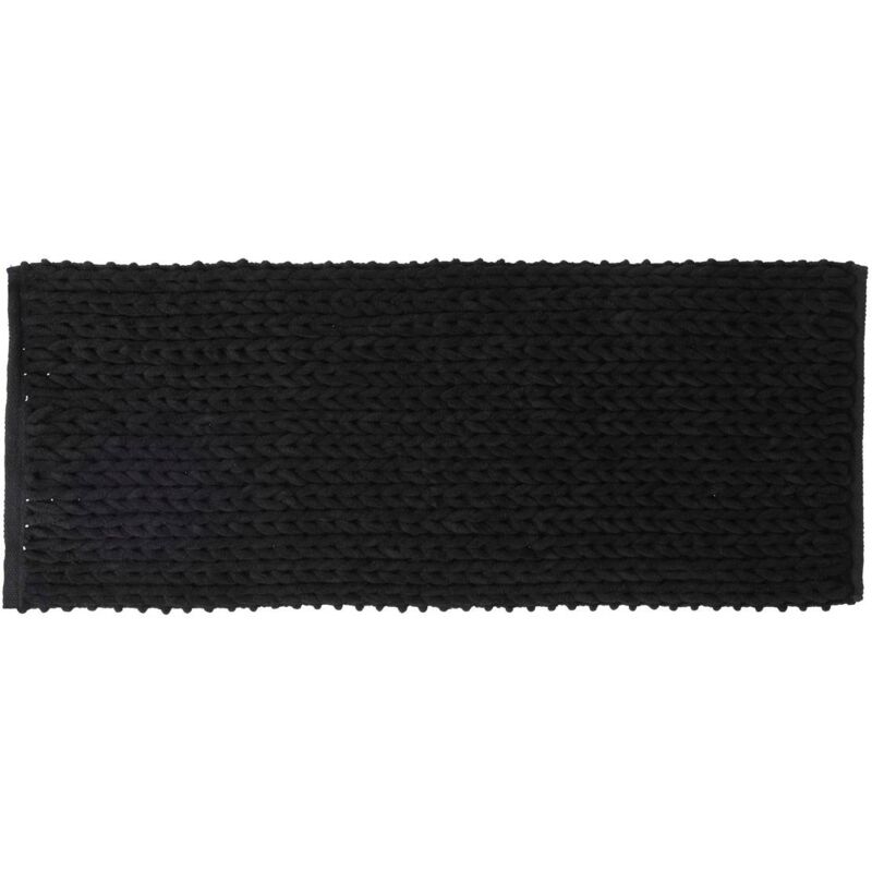 Tapis de bain 50x120cm colorama noir khôl - 5five