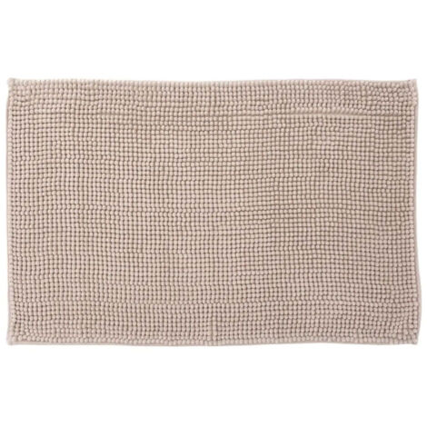 Tapis de Salle de Bain "Chenille" 50x80cm Beige