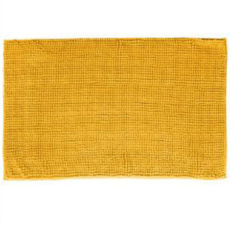 Tapis de Salle de Bain "Chenille" 50x80cm Jaune