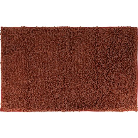 Tapis de salle de bain Cuivre en Microfibre chenille 50 x 80 cm - TENDANCE