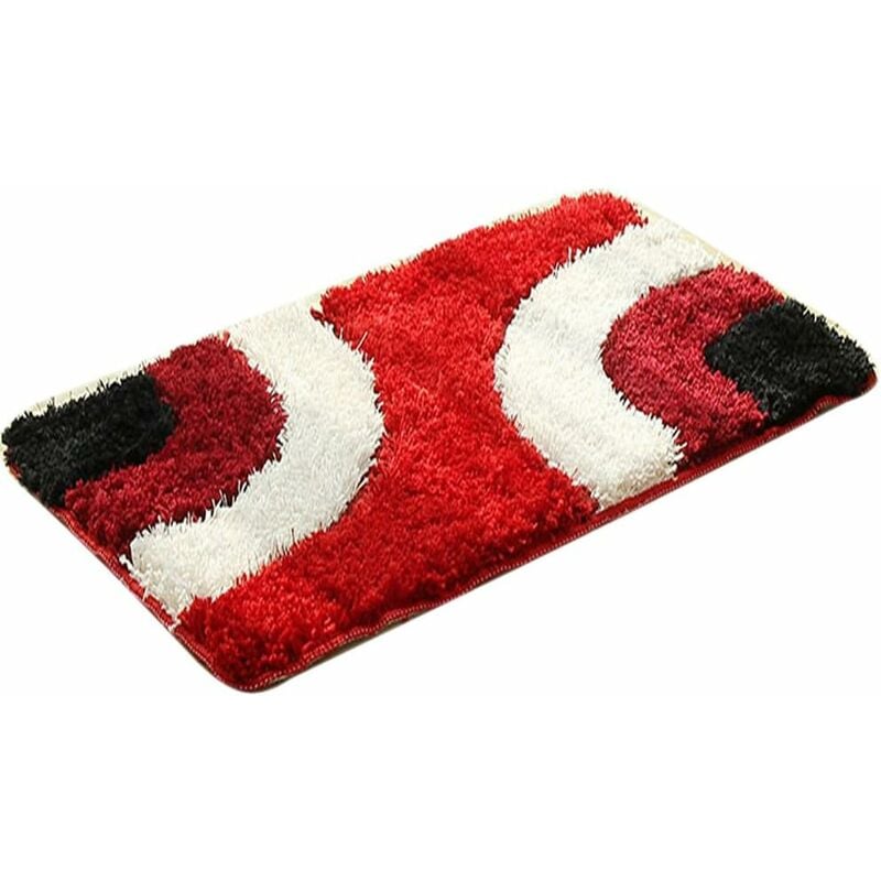 Tapis de salle de bain dômestique 50 X 80cm (rouge)-Fei Yu
