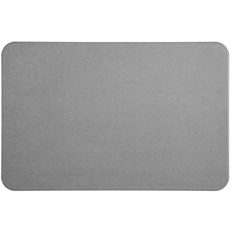Tapis de salle de bain en Diatomite coloris Gris Argile -  Longueur 60 x Profondeur 39  x Hauteur 0,9 cm