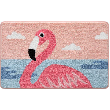 Tapis de Salle de Bain en Forme de Mignon, Extra Doux et Absorbant, Lavable en Machine, Tapis antidérapant pour Baignoire, Douche, 40x60cm