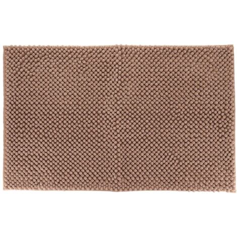 Tapis de salle de bain en Microfibre Boules Cappuccino 50 x 80 cm - TENDANCE