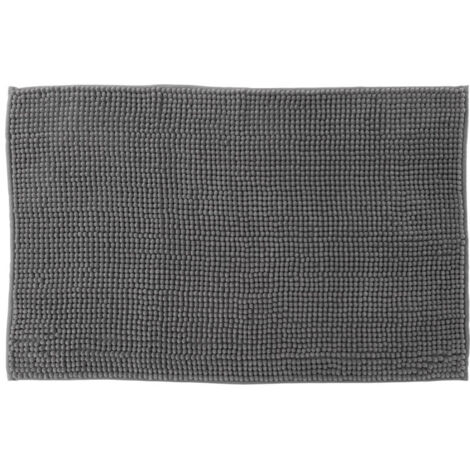 Tapis de Salle de bain Gris chenille 50 x 80 cm - Five