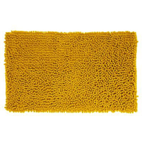 Tapis de Salle De Bain Maxi "Chenille" 50x80cm Jaune