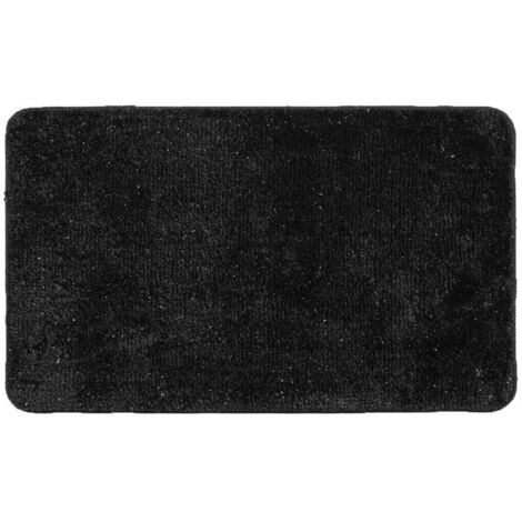 Tapis de salle de bain METROPOLIS, noir, 45 x 75 cm
