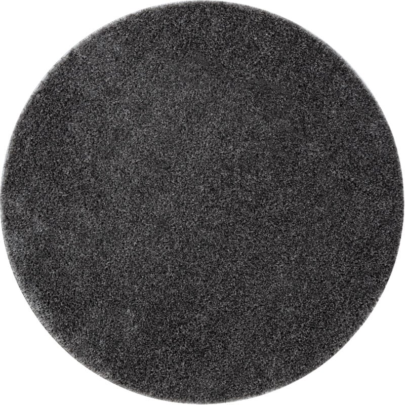 Tapis de salle de bain synergy cercle, glamour, antidérapant, doux - lurex gris grey cercle 67 cm