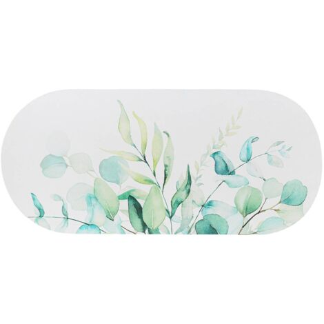 Tapis de salle de bain ultra absorbant et souple 45 x 100 cm déco Eden Garden - TENDANCE