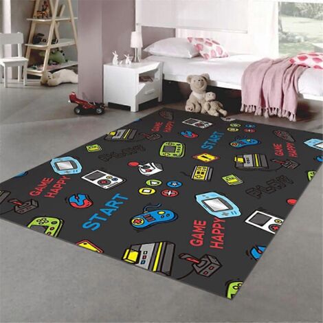 Tapis de salle de jeux avec poignée 3D, B--