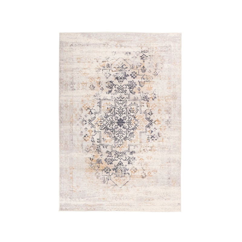 Paris Prix - Tapis Vintage Tissé à la Main 'Piedmont' Crème 120 x 170 cm