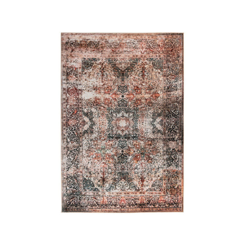 Paris Prix - Tapis Tissé Vintage à Poils Plats 'Saphira' Beige 200 x 290 cm