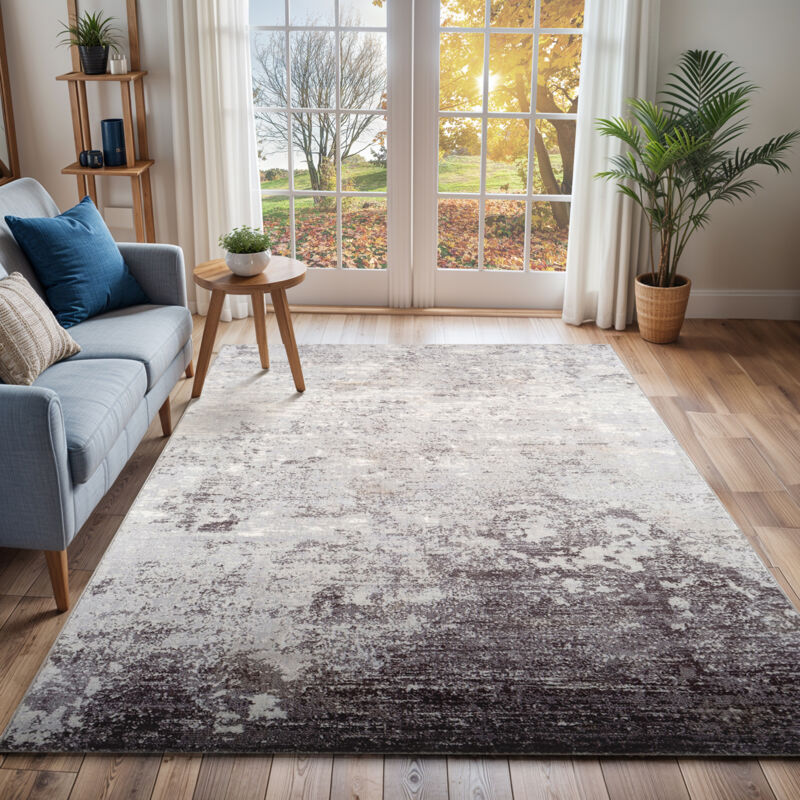 Surya - Tapis Abstrait Moderne Gris/Blanc 200x275 cm