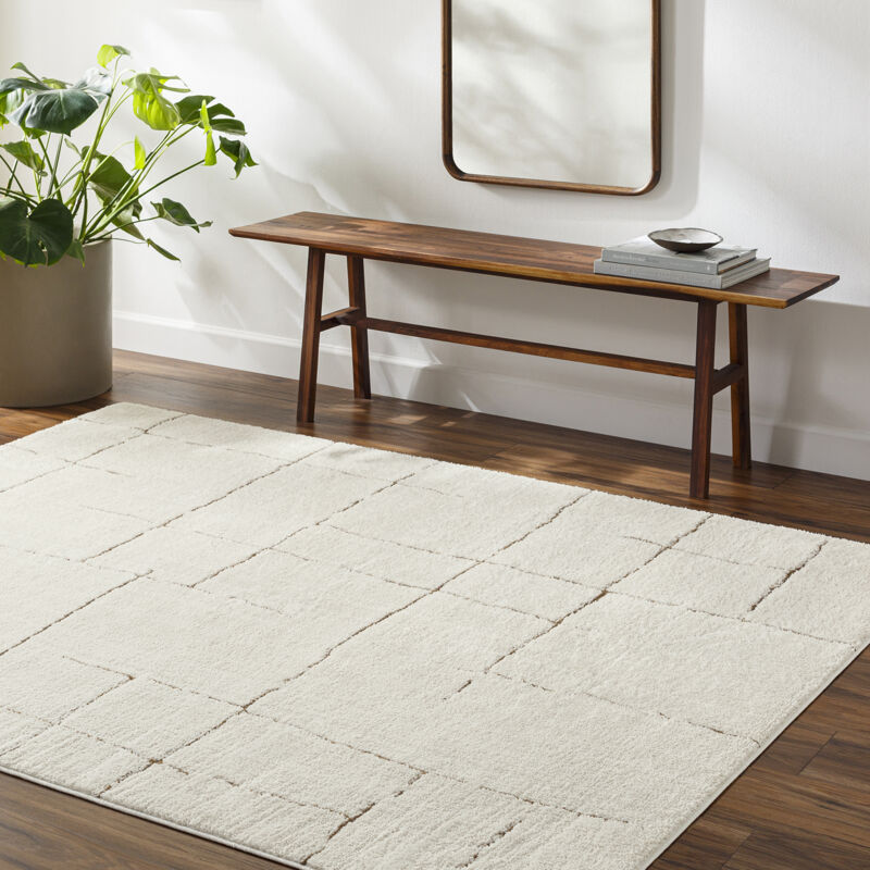 Surya - Tapis Scandinave Moderne Ivoire/Terracotta 200x275 cm