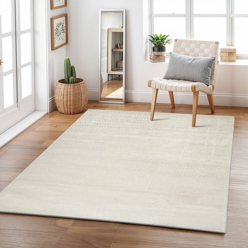 Tapis Scandinave Moderne Ivoire 200x275 cm - Surya