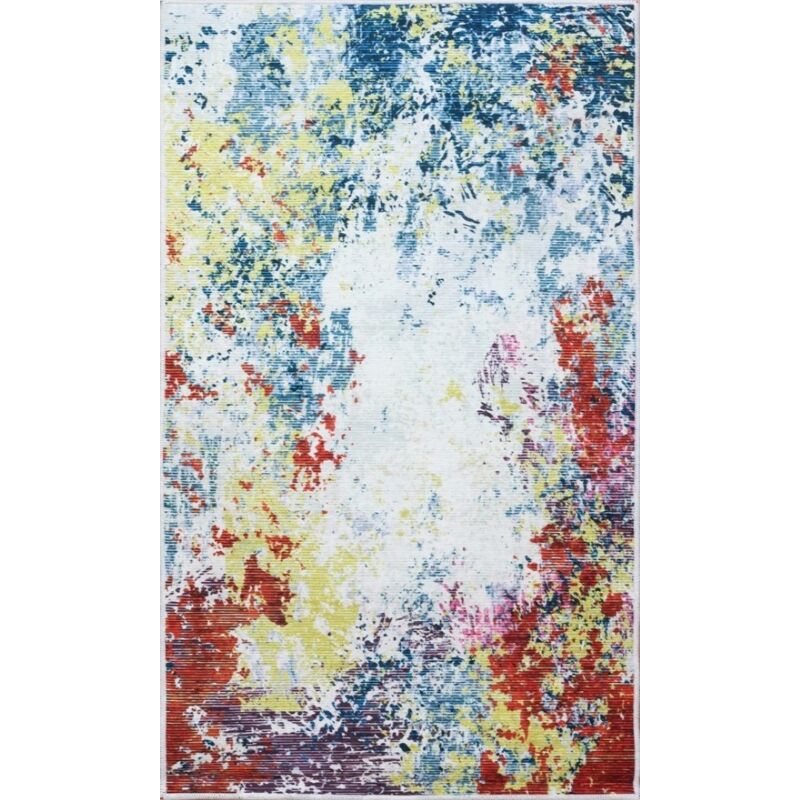 Vendorflair - Tapis de Salon Art Bleu Dimensions - 200x290 – Qualité supérieure pour Maison, Appartement, Bureau – Style élégant et durable – Confort