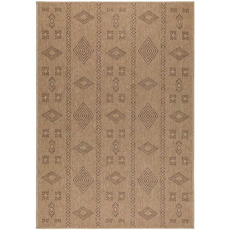 Naturel - Tapis de salon aspect jute le Beige et Noir 140x200cm