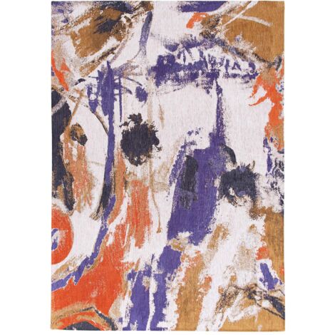 Tapis de salon Fresque Gallery Collection 100x140 cm - Purple Game - Couleurs Vives, Design Artistique, Inspiré d'un Atelier de Peinture