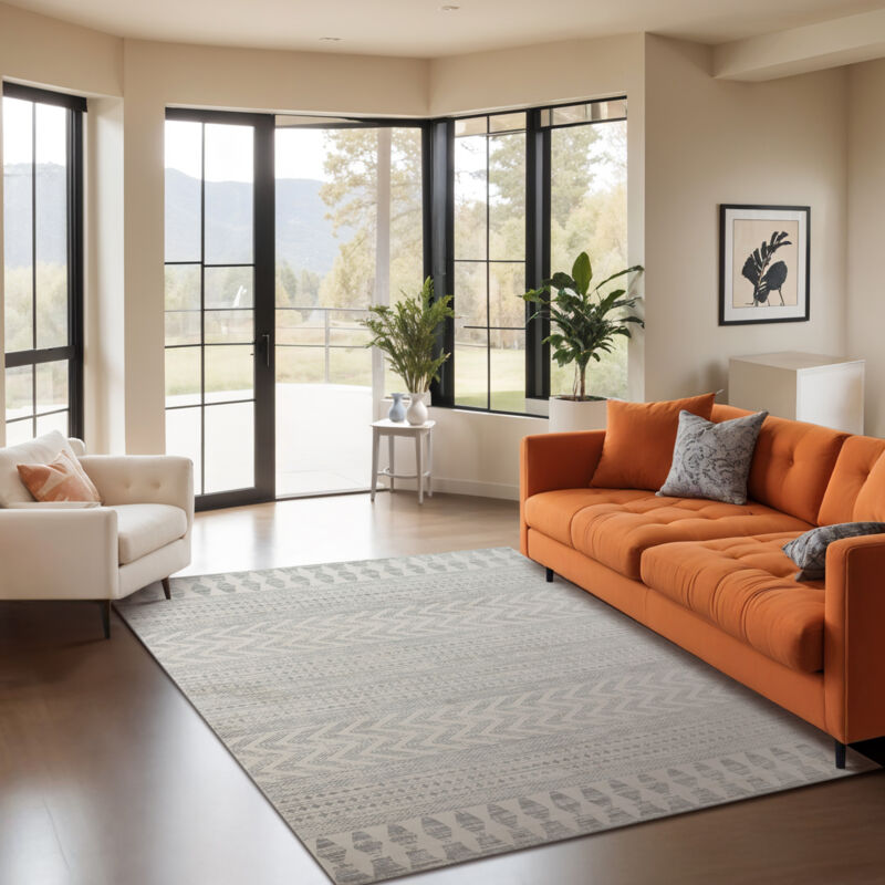 Surya - Tapis Scandinave Bohème Gris 140x200 cm