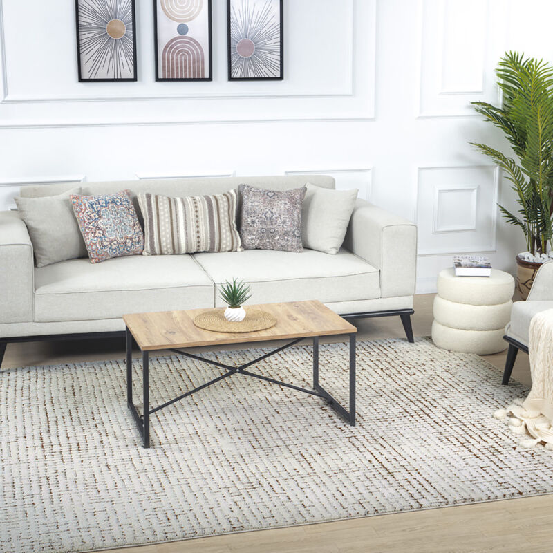 Surya - Tapis Scandinave Moderne Ivoire/Terracotta 200x275 cm