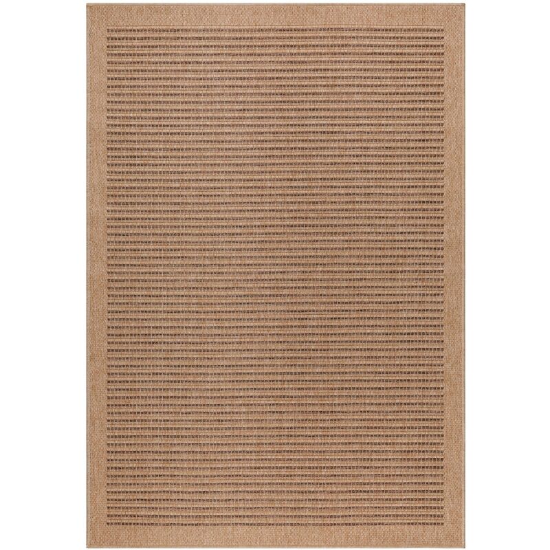 Naturel - Tapis de salon aspect jute Beige et Noir 120x170cm