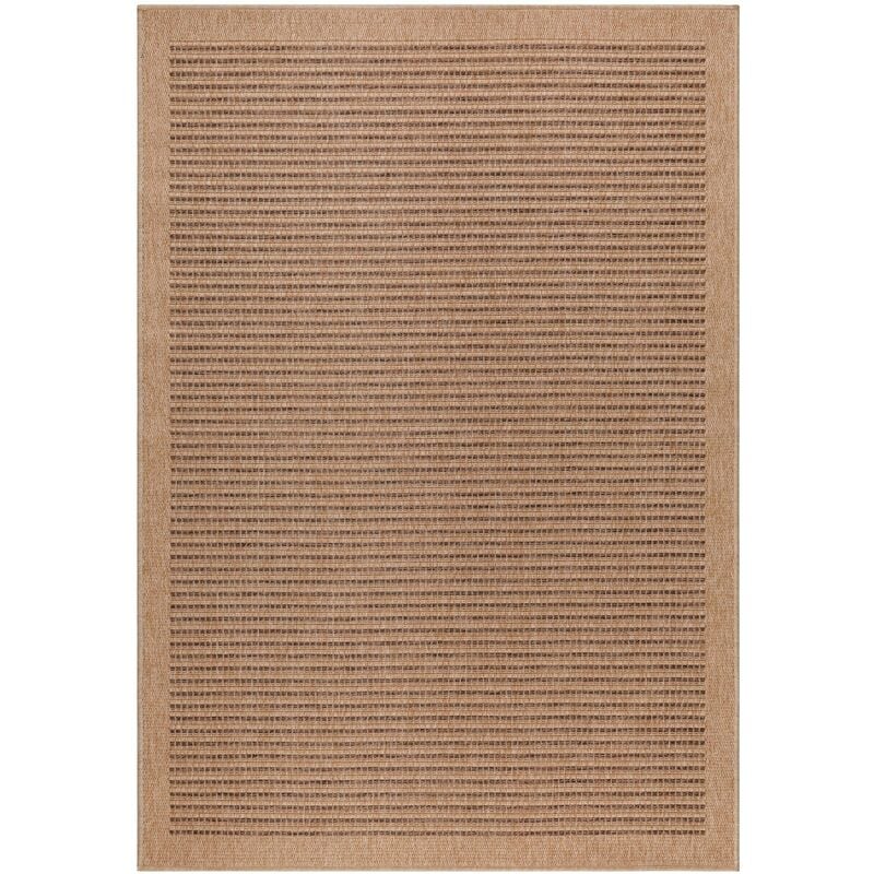 Naturel - Tapis de salon aspect jute Beige et Noir 160x230cm
