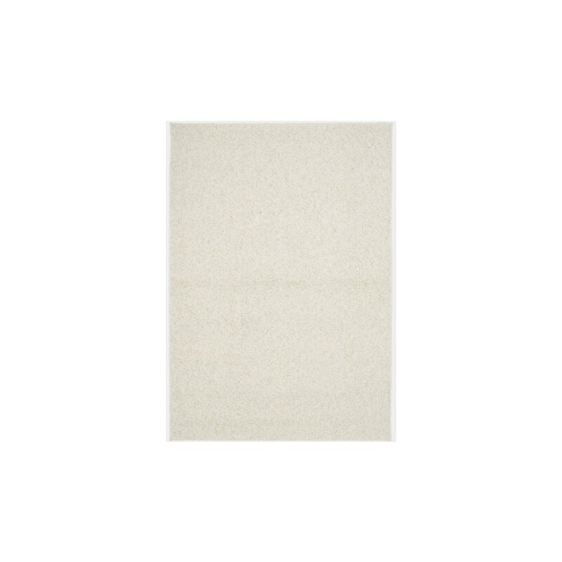Décoweb - Tapis de salon ou chambre - Bouclette - Crème fouettée - 120 x 170 cm