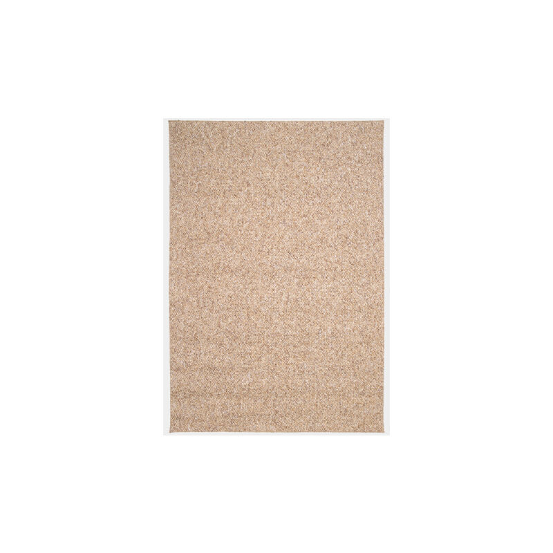 Décoweb - Tapis de salon ou chambre - Bouclette - Marron praliné - 160 x 230 cm