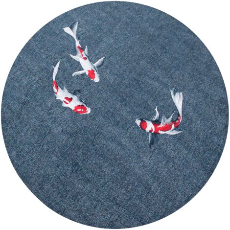 Tapis de salon Pop Collection 240x240 cm - Japanese Pond - Motifs audacieux pour une touche de style unique et moderne