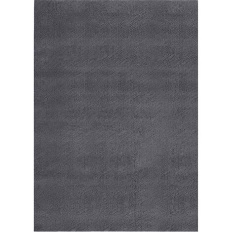 Tapis de salon Style Moderne Tapis de sol - Tapis shaggy doux lavable 160x230 cm Antidérapant Anthracite BV966024 - BonneVie