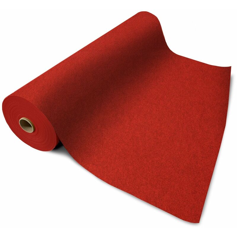 Karat - Tapis de couloir Pour Événement Sintra Rouge tacheté 100 x 500 cm