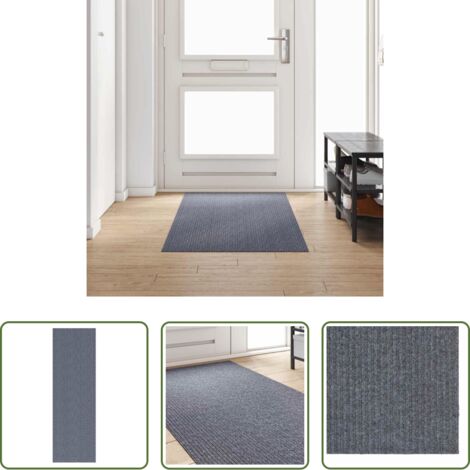 Tapis de salon -  Tapis Couloir Gris clair 80 x 250 cm tissu