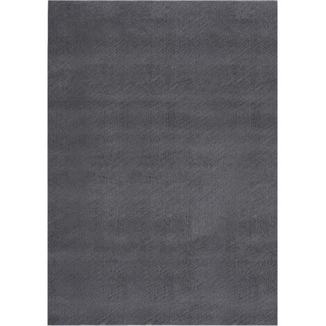 Tapis de salon, Tapis Intérieur & Extérieur, Tapis décoratif pour chambre shaggy doux lavable 160x230 cm Antidérapant Anthracite MKS46961