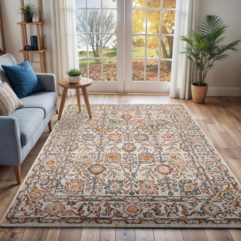 Surya - Tapis Vintage Oriental Rose/Blanc 200x275 cm
