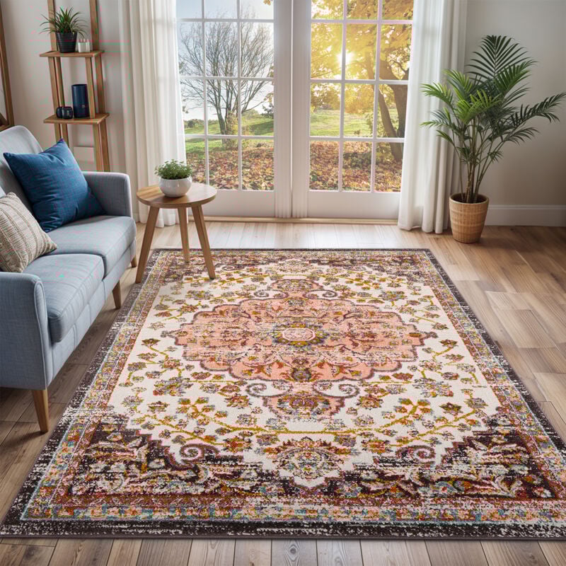 Surya - Tapis Vintage Oriental Rose/Blanc 200x275 cm