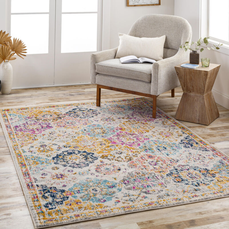 Surya - Tapis Vintage Oriental Multicolore/Orange 152x90 cm