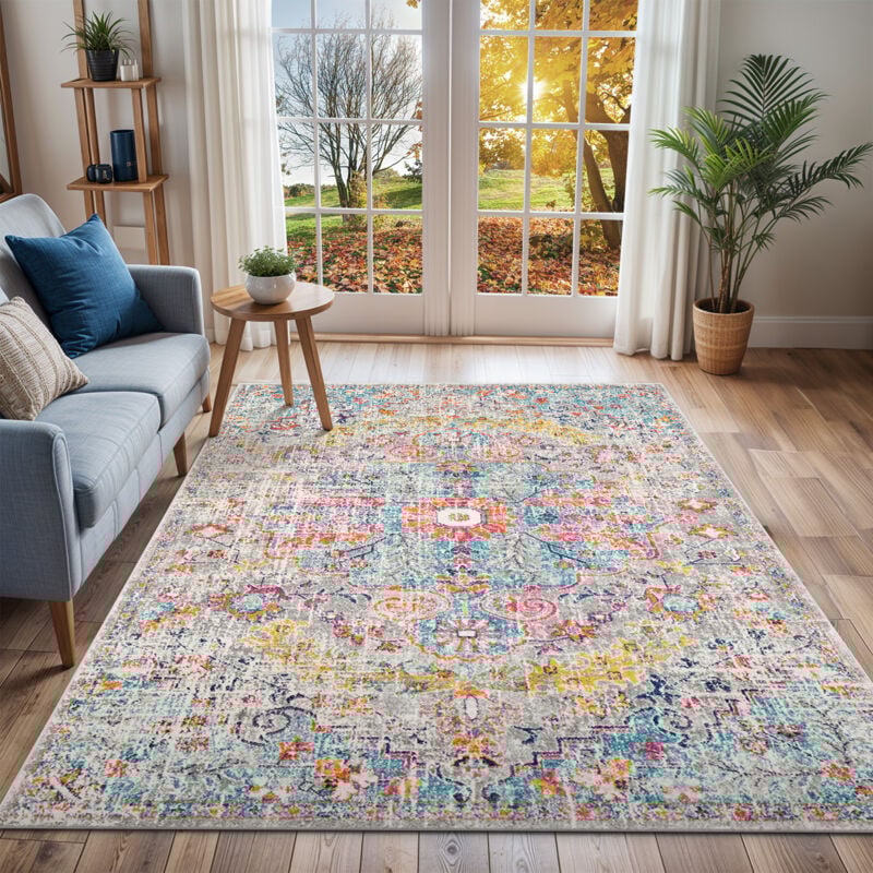 Surya - Tapis Vintage Oriental Multicolore/Gris 200x275 cm