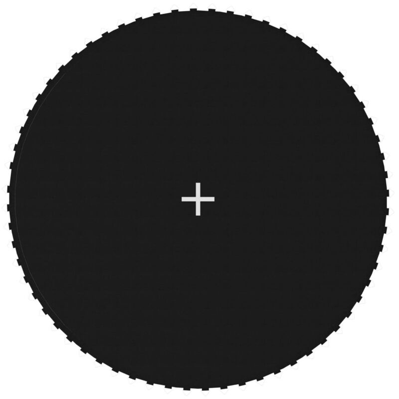 Vidaxl - Tapis de saut Tissu Noir pour trampoline rond de 3,66 m