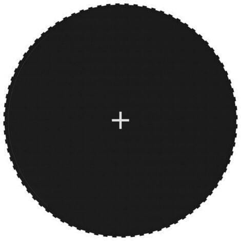 vidaXL Tapis de Saut Tissu Noir pour Trampoline Rond Tapis de Saut de Remplacement Rechange Extérieur Jardin Arrière-cour Résistant aux UV 3,05-4,57 m