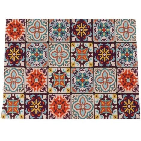 Tapis de Séchage Antidérapant pour Cuisine - 40x50cm, Épaisseur 3.5mm, Imperméable, Dos en Caoutchouc, Couleurs Vives