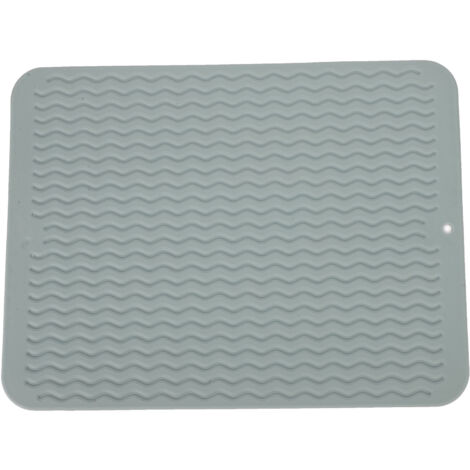 Tapis de Séchage Écologique pour Vaisselle, Résistant à la Chaleur, Antidérapant et Sans BPA - Vert