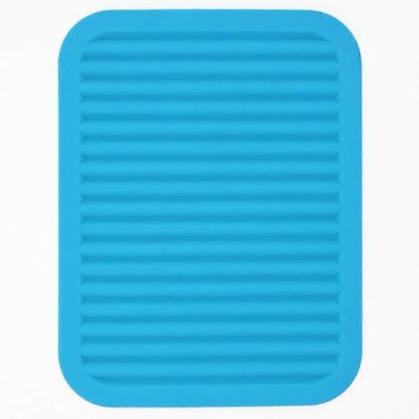 Tapis de séchage en silicone pour vaisselle, dessous de plat résistant à la chaleur, idéal pour le plan de travail, les casseroles et les poêles.