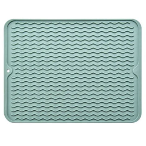 Tapis de Séchage Isolant Anti-Dérapant pour Cuisine - Imperméable et Résistant à la Chaleur, Vert
