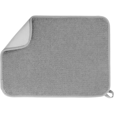 Tapis De Sechage Pour Vaisselle - Microfibre Absorbant - 30 X 40 Cm - Reversible Avec Dos Anti-Dérapant - Usage Cuisine Comptoir - 1 Unite