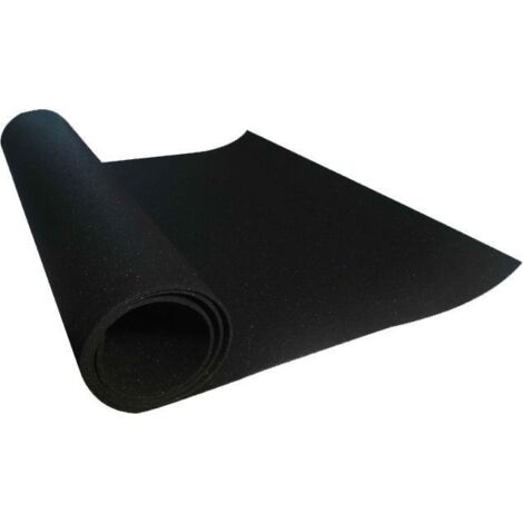 Tapis de protection barbecue en caoutchouc recyclé 150x90 cm – Résistant aux brûlures – Nettoyage facile au jet d'eau – Housse de barbecue – Technoflex