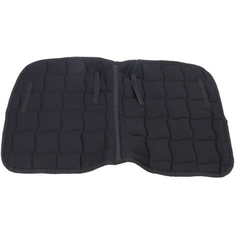Tapis de selle pour chevaux, respirant, confortable, en tissu professionnel, équipement d'équitation, entraînement de saut, noir