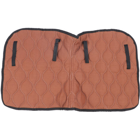 Tapis de selle pour chevaux respirant confortable équipement d'équitation en tissu professionnel entraînement de saut café et noir