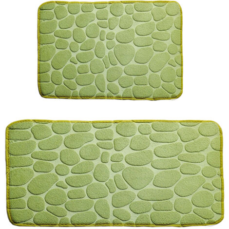 Tapis de sol à motifs, coussin en flanelle, doux, absorbant et antidérapant, pour salon et salle de bain.